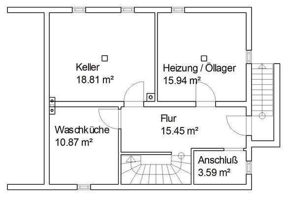 Grundriss Kellergeschoß