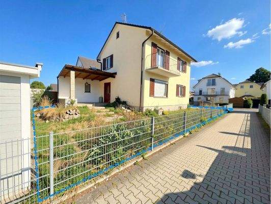 Seitenansicht Grundstück (Haus 1 und Haus 2)