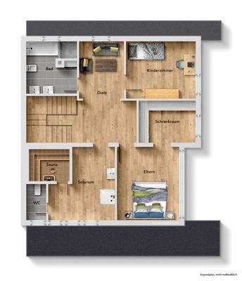 Grundriss Haus II OG