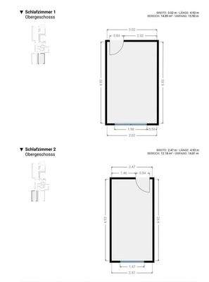 Grundriss OG Schlafzimmer