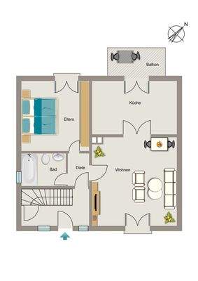 Grundriss 1. Obergeschoss