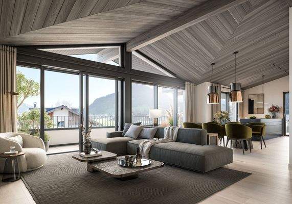 24-04-18 Dachgeschoss innen Wohnzimmer Blick Küche