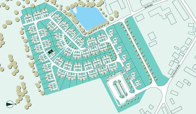 Lage des Doppelhauses im Quartier