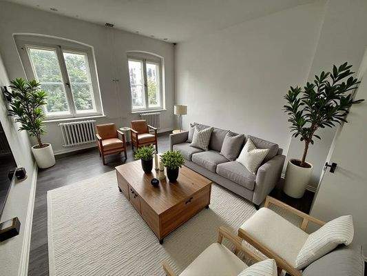 Wohnzimmer KI Visualisierungsb