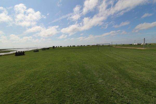 idyllische Sicht Richtung Priel und Nordsee