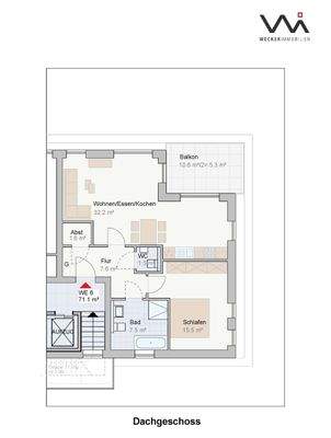 Grundriss Haus 2 I Whg. 6