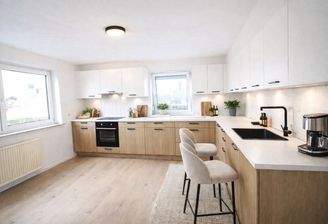 Homestaging der hellen Küche