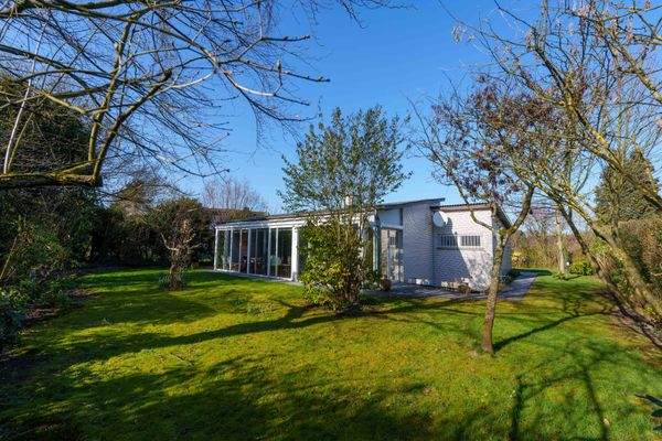 Blick auf Terrasse und Garten