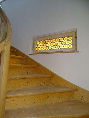 Mosaik-Zinnguß-Fenster