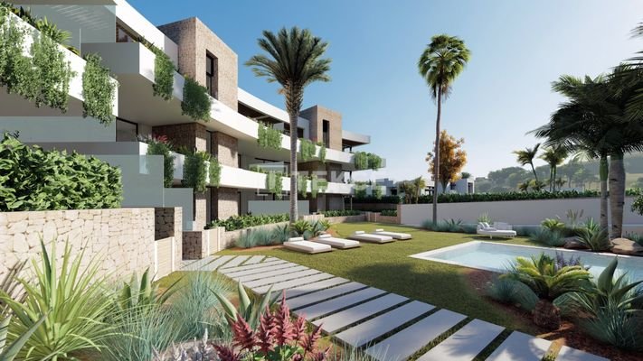 Stylish Apartments with Communal Pool in La Manga Golf Resort