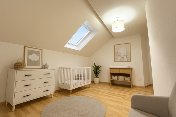 Mit KI erstelltes Bild vom Kinderzimmer