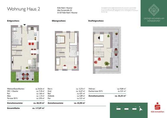Grundriss Wohnung 2.3