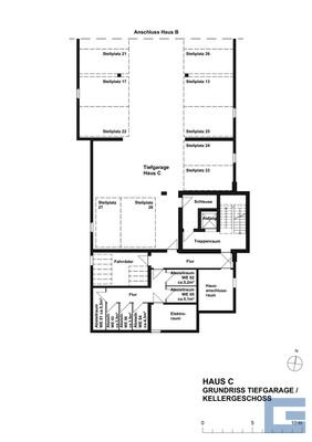 Geschossplan - Haus C - Kellergeschoss