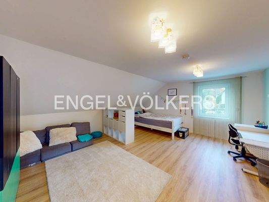 Alle Kinderzimmer im OG sind sehr großzügig geschnitten - Kinderzimmer 2