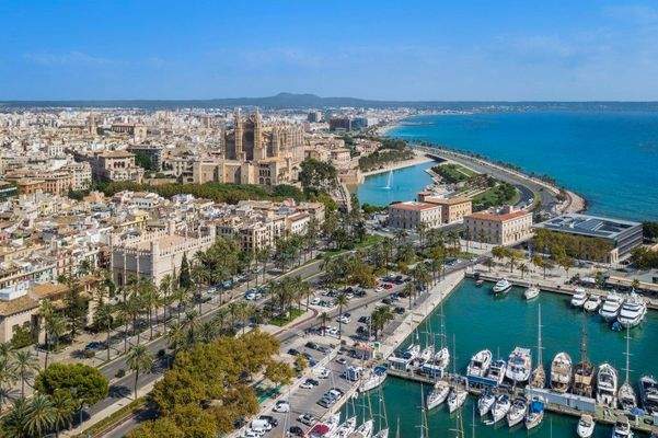 Palma de Mallorca Coast Aerial