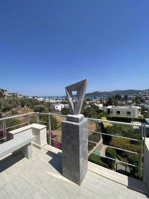 Furnished Flat with a Sea-View Terrace in Bodrum Türkbükü