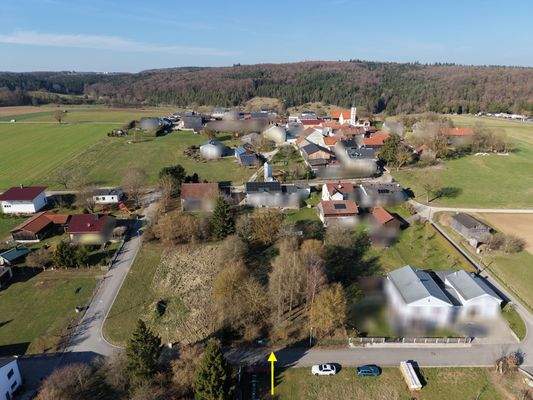 Grundstück Luftaufnahme Richtung Norden