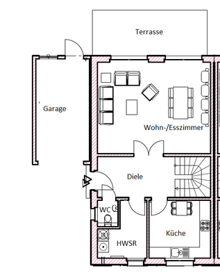 Erdgeschoss - Gestaltungsbeispiel
