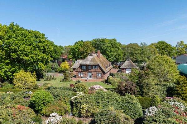 Rückansicht mit Park