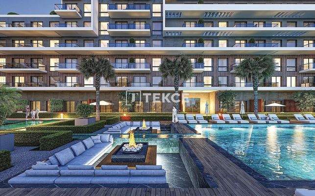 Apartments in a Complex with Pool and Close to the Metro in İzmir
