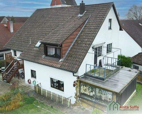 Hausrückseite von oben