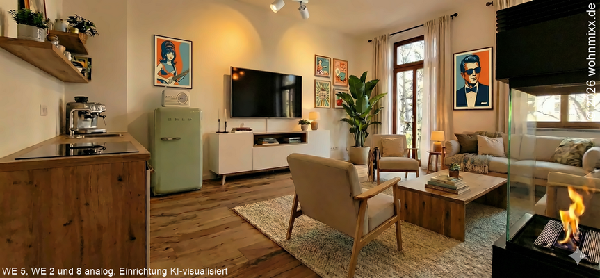 Wohnen / Kochen (Einrichtung KI-visualisiert)