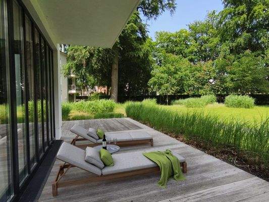 Terrasse Schlafzimmer zur Meerseite 