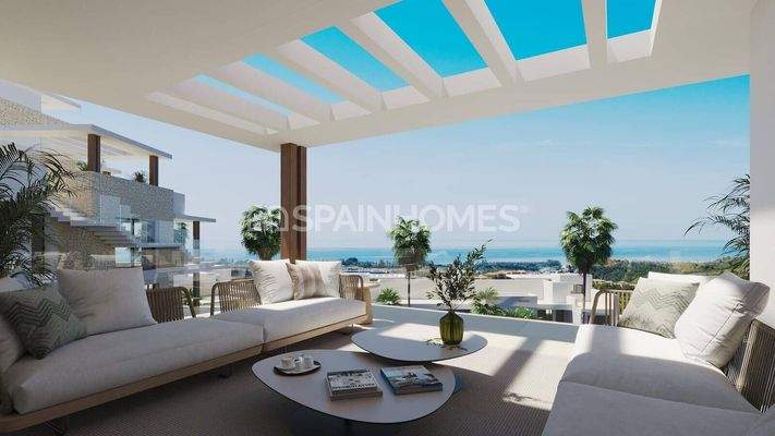 New Sea-View Flats near the Beach and Golf Couse in Estepona