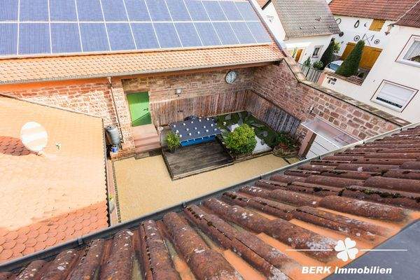 Ausblick auf den Innenhof