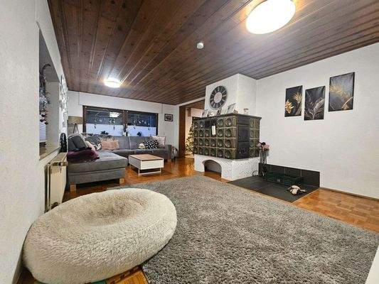 Wohnbereich mit Kachelofen