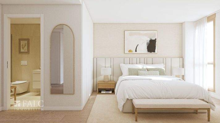 Schlafzimmer mit ensuite Bad