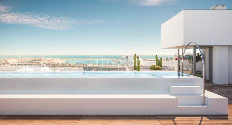 Apartments in a Compound with Rooftop Pool in Alicante