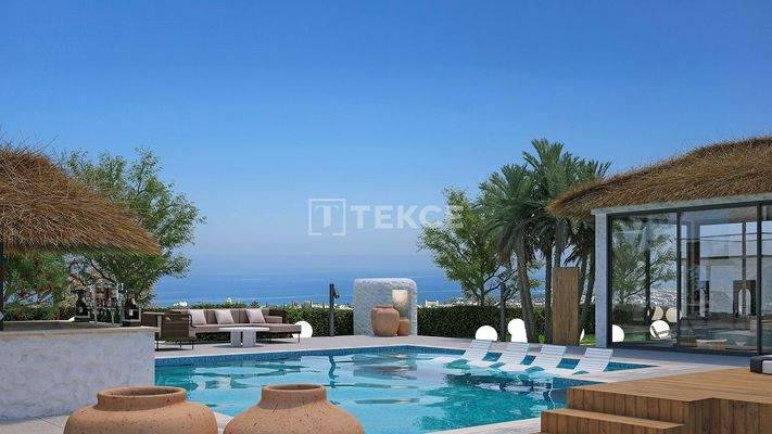 Traditional Stone Arch Villa with Sea View in Lapta