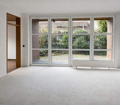 Das Wohnzimmer mit Terrassenzugang