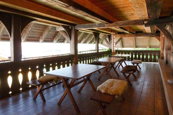 Die Freiluftterrasse im OG