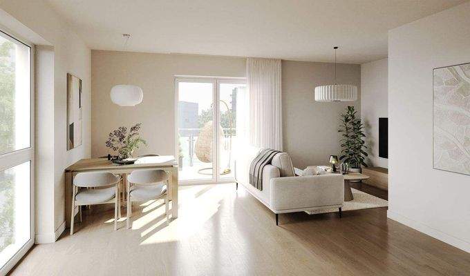 Innenvisualisierung Wohnen/Essen/Kochen