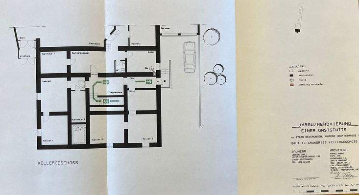 Grundriss Keller 2001