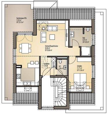 Grundriss DG Wohnung