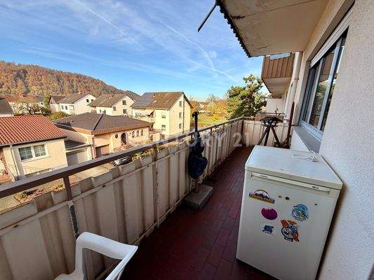 Balkon nach hinten gerichtet