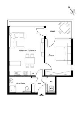 Grundriss ohne Maßstab