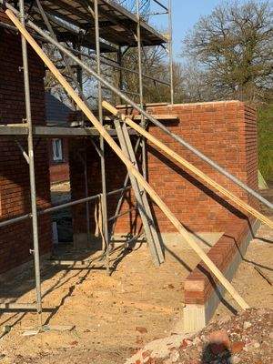 Das Doppelhaus im Bau Stand Febr. 2026