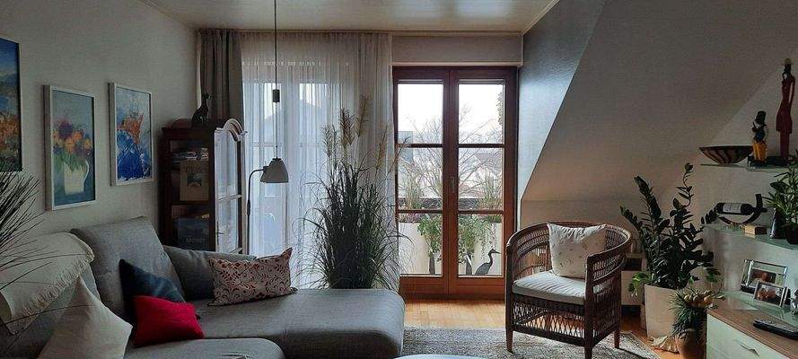 Blick zur Dachterrasse