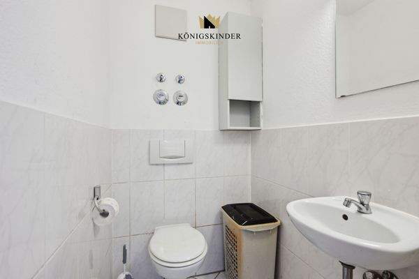 Ein separates WC erhöht den Komfort der Pflegeroutine. 