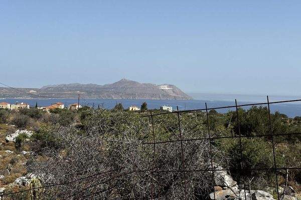 Kreta, Kokkino Chorio: Atemberaubendes 10.000 m² großes Grundstück mit Meerblick in Kokkino Chorio