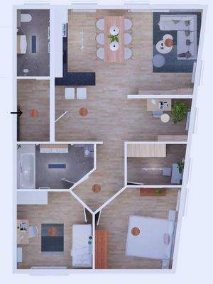 Grundriss der Wohnung