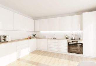 Die offene Wohnküche lädt zum gemeinsamen Kochen ein