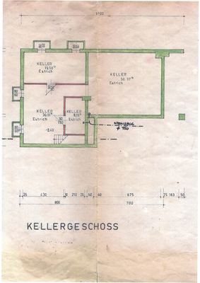 Grundriss Keller