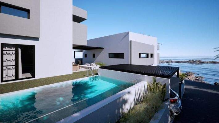 Kreta, Sisi: Neubau-Projekt! Moderne Villa mit Meerblick zu verkaufen