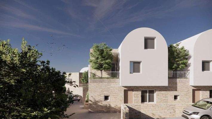 Kreta, Kalyves: 150 Meter zum Meer - Luxusvilla mit Meerblick und privatem Pool in kleinem Komplex zu verkaufen