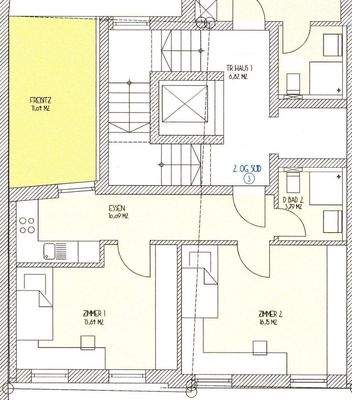 Grundriss - 2. OG. Süd